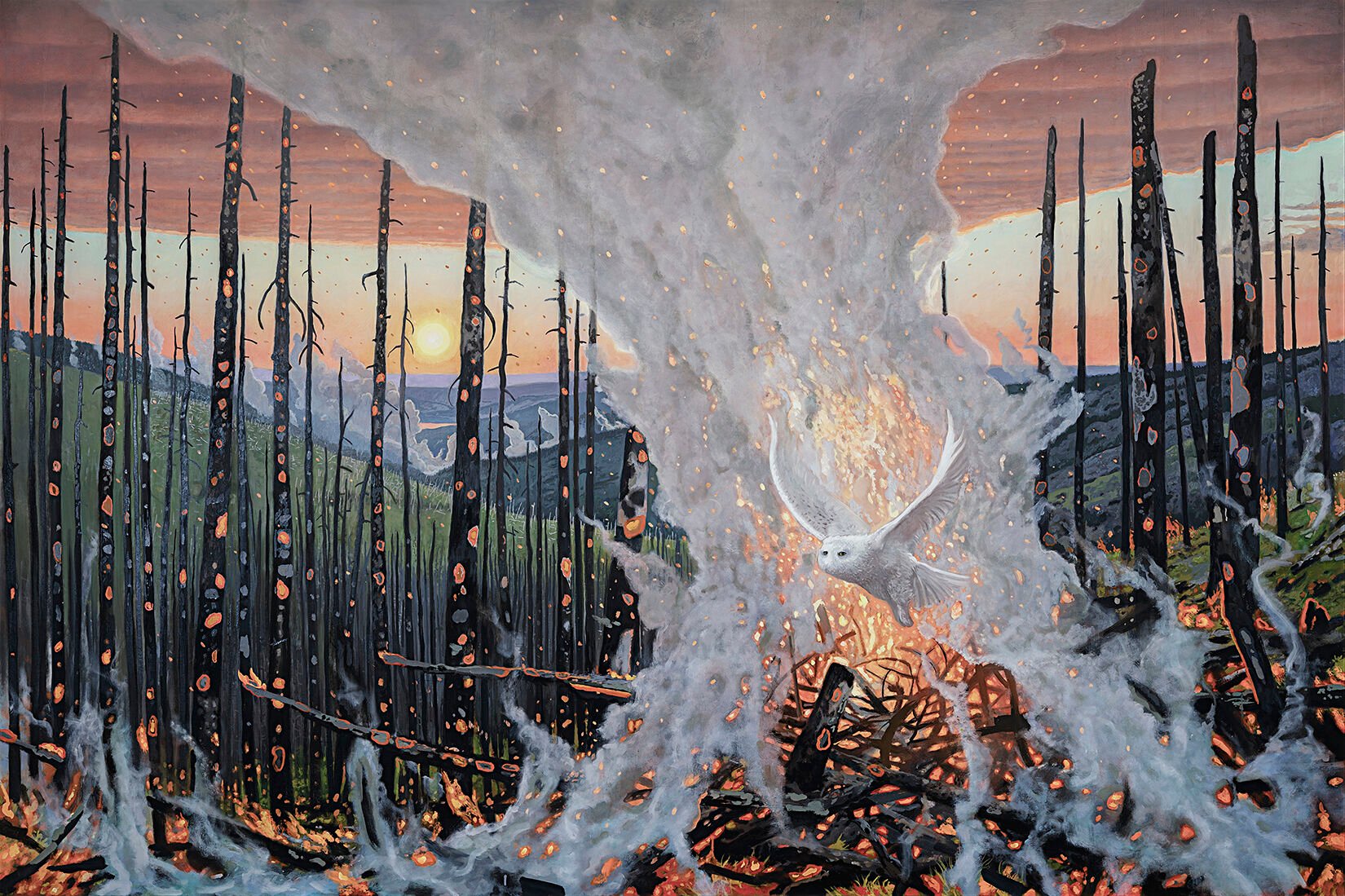Forces of nature: Painter Michael Scott and the four elements